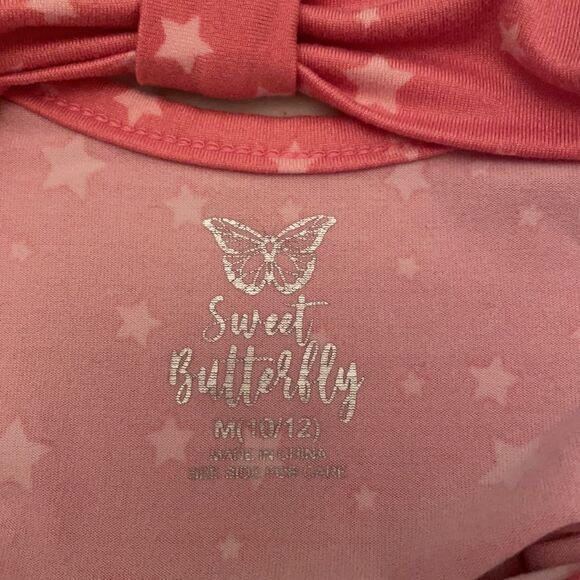 Sweet Butterfly Pink and White Star Dress - Picture 3 of 5